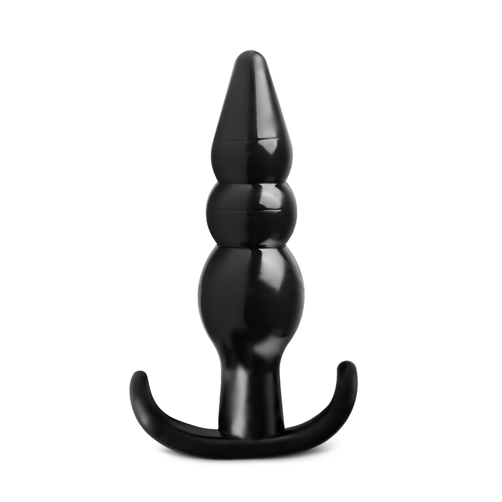 Black Beaded Pleasure Plug