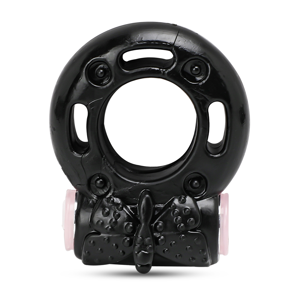 Deluxe Black Vibrating Ring (his)