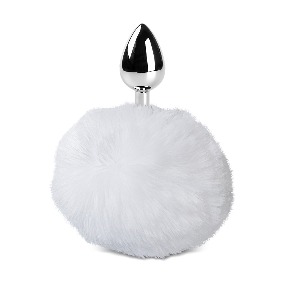 Bunny Tail Metal Plug - White