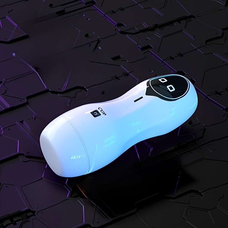 Realistic Intense Male Masturbator - Vibrating Model - White